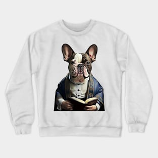 Reverend French Bulldog Pastor Frenchie Crewneck Sweatshirt